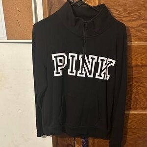 PINK Victoria's Secret Black Cowl Neck Sweater